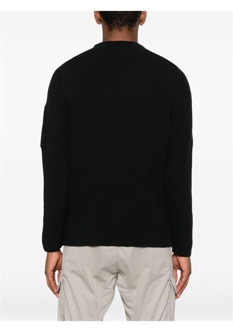 crewneck sweater man black C.P. COMPANY | 19CMKN015A-006608A999